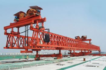 Grue de lanceur de pont de poutre de portique de projet de construction d’autoroute