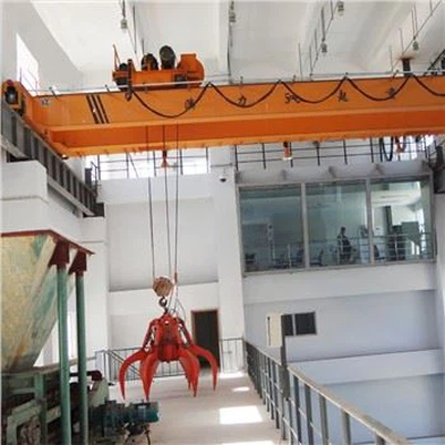 Pont roulant à benne preneuse